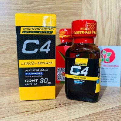 Alternative view of Poppers C4 Vàng 30ml Chai Vuông Chính Hãng PWD Mỹ Tăng Hưng Phấn Cho Top Bot